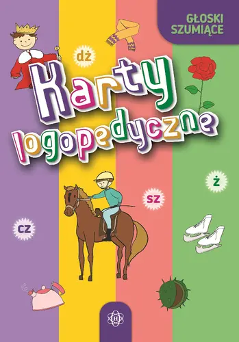 Okładka: Karty logopedyczne. Głoski szumiące. Komplet