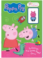 Okładka: Peppa Pig. Chrum, to rodzinka!. To George, brat świnki Peppy! Grrr!