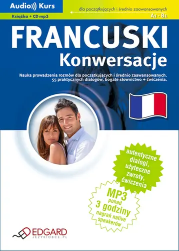 Okładka: Francuski - Konwersacje (CD w komplecie)