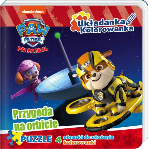 Okładka: Psi Patrol Układanka Kolorowanka Przygoda na orbicie