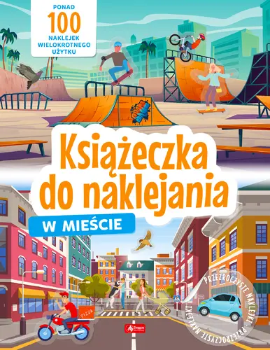 Okładka: W mieście. Książeczka do naklejania