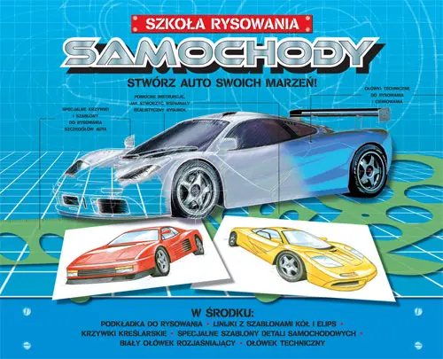 Okładka: Samochody. Szkoła rysowania.