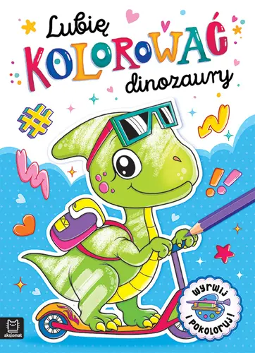 Okładka: Lubię kolorować dinozaury