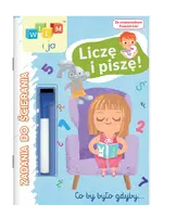 Okładka: Wiem i ja! Zadania do ścierania. Liczę i piszę!