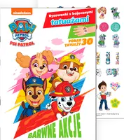 Okładka: Psi Patrol. Rysowanki z bajecznymi tatuażami cz. 1 Kolorowe misje