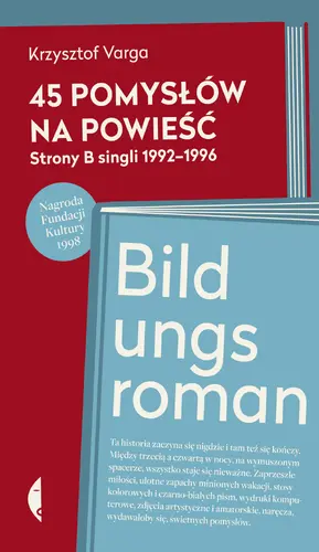 Okładka: 45 pomysłów na powieść/ Bildungsroman