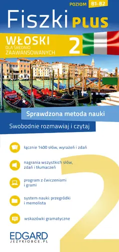 Okładka: Włoski Fiszki PLUS dla średnio zaawansowanych 2