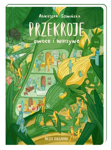 Okładka: Przekroje: owoce i warzywa
