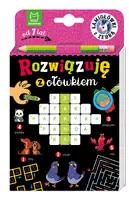 Okładka: Rozwiązuję z ołówkiem. Łamigłówki z zebrą. Od 7 lat