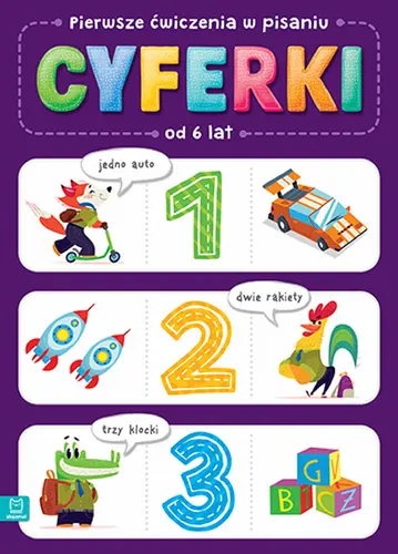 Okładka: Pierwsze ćwiczenia w liczeniu. CYFERKI. Od 6 lat
