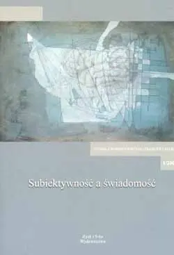 Okładka: Subiektywność a świadomość