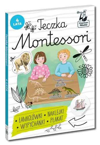 Okładka: Teczka Montessori. 4 lata. Kapitan Nauka