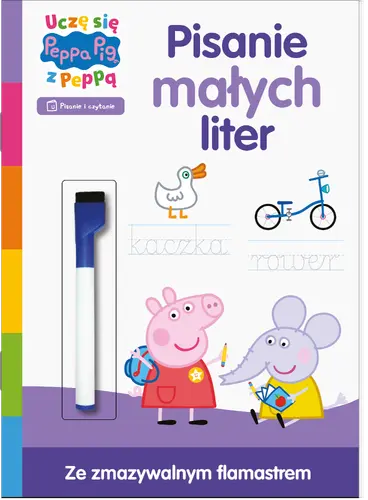 Okładka: Peppa pig. Uczę się z Peppą. Pisanie małych liter