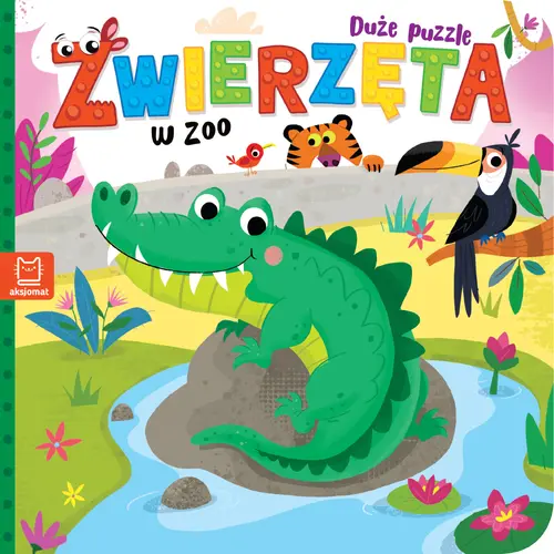 Okładka: Zwierzęta w zoo. Duże puzzle
