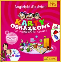 Okładka: Angielski Karty dla dzieci - 100 pierwszych słówek