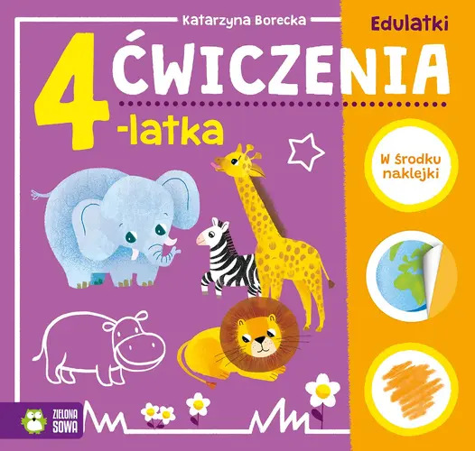 Okładka: Edulatki. Ćwiczenia 4-latka