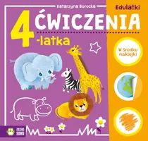 Okładka: Edulatki. Ćwiczenia 4-latka