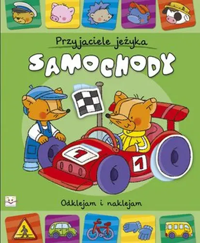Okładka: Przyjaciele jeżyka. Samochody