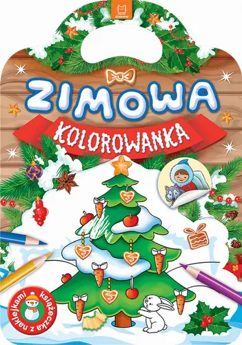 Okładka: Zimowa kolorowanka