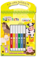 Okładka: A ja lubię zwierzęta. Ulubione kolorowanki 2. Kolorowe zwierzaki