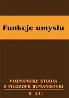 Okładka: Funkcje umysłu