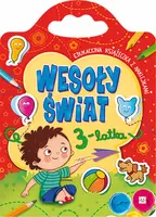 Okładka: Wesoły świat 3-latka. Edukacyjna książeczka z naklejkami.