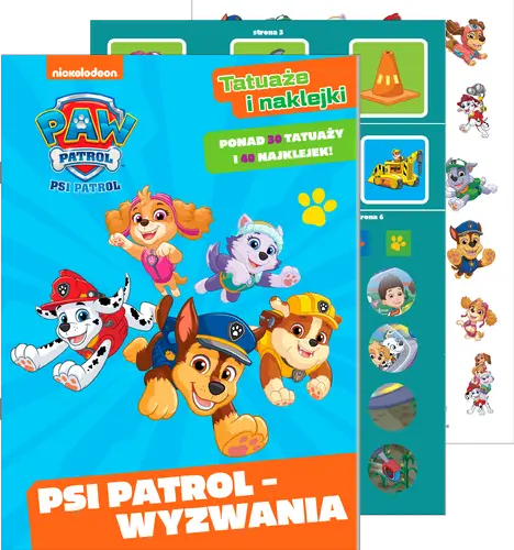 Okładka: Psi Patrol. Tatuaże i naklejki