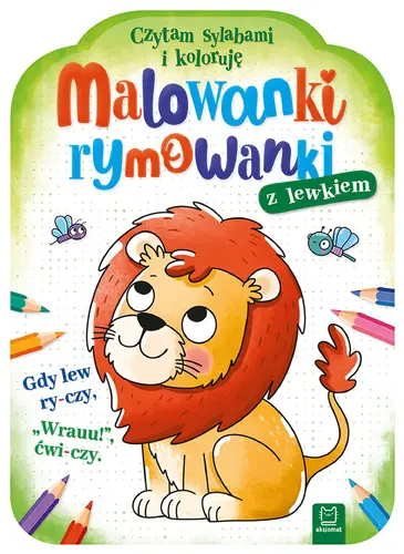 Okładka: Malowanki rymowanki z lewkiem. Czytam sylabami i koloruję