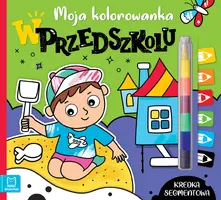 Okładka: Moja kolorowanka. W przedszkolu. Kredka segmentowa