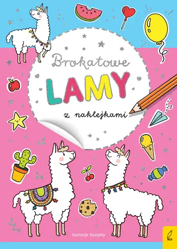 Okładka: Brokatowe lamy z naklejkami