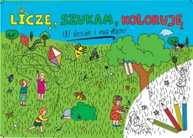 Okładka: W lesie i na łące. Liczę, szukam, koloruję