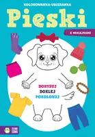 Okładka: Kolorowanka-ubieranka. Pieski