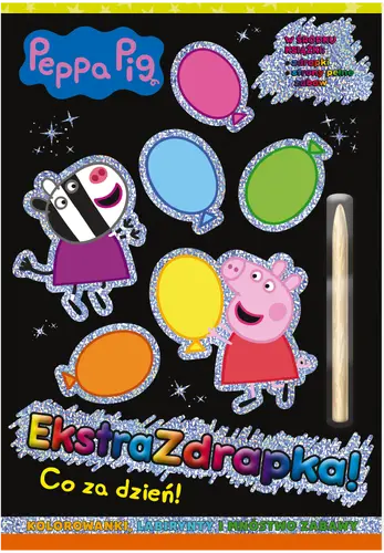 Okładka: Peppa Pig. Ekstrazdrapka. Co za dzień!