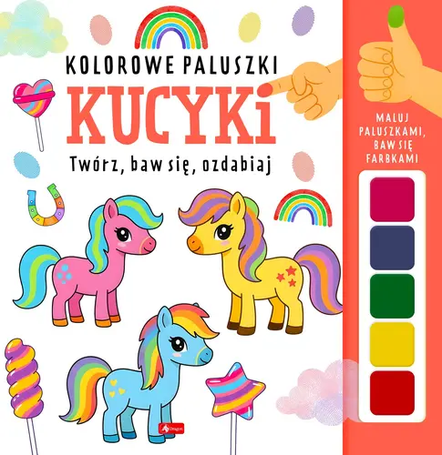 Okładka: Kucyki.Kolorowe paluszki