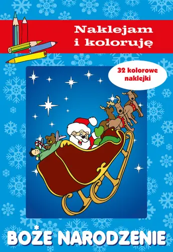 Okładka: Boże Narodzenie. Naklejam i koloruję