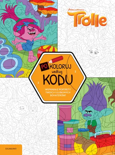 Okładka: Trolle. Pokoloruj według kodu