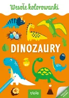 Okładka: Wesołe kolorowanki. Dinozaury