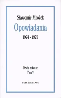 Okładka: Opowiadania 1974-1979