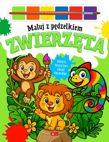 Okładka: Maluj pędzelkiem. Zwierzęta