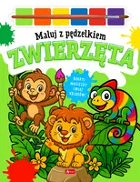 Okładka: Maluj pędzelkiem. Zwierzęta