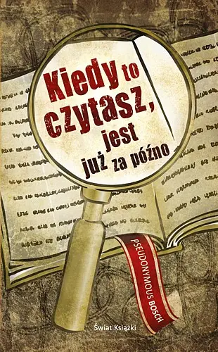 Okładka: Kiedy to czytasz, jest już za późno