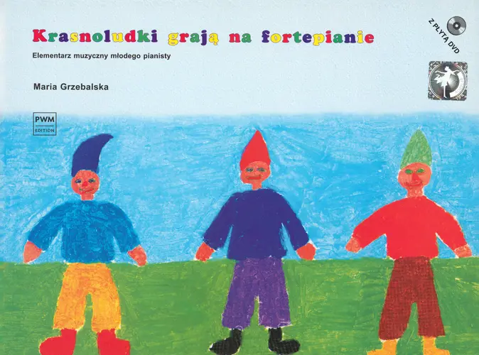 Okładka: Krasnoludki grają na fortepianie