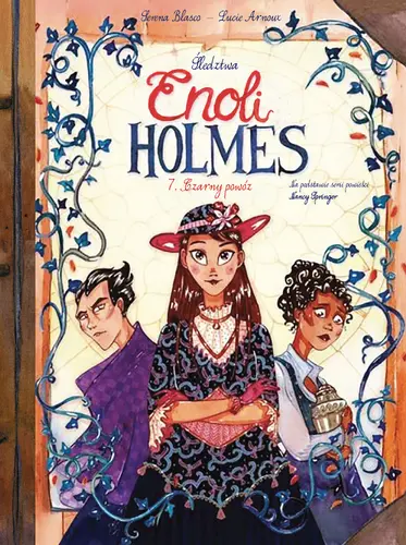 Okładka: Śledztwa Enoli Holmes. Czarny powóz. Tom 7