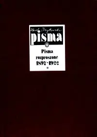 Okładka: Pisma rozproszone 1897-1922 Tom I