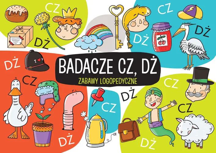 Okładka: Zabawy logopedyczne. Badacze CZ DŻ