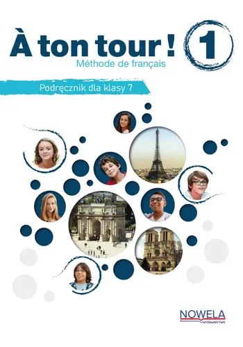 Okładka: A ton tour ! 1 podręcznik wieloletni do języka francuskiego, klasa 7, numer MEN