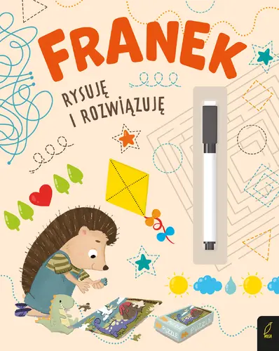 Okładka: Jeżyk Franek. Rysuję i rozwiązuję