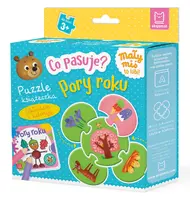 Okładka: Co pasuje? Pory roku. Puzzle + książeczka