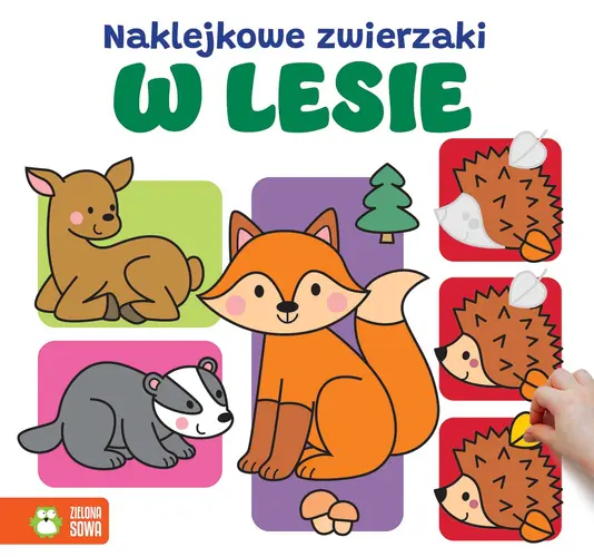 Okładka: Naklejkowe zwierzaki. W lesie