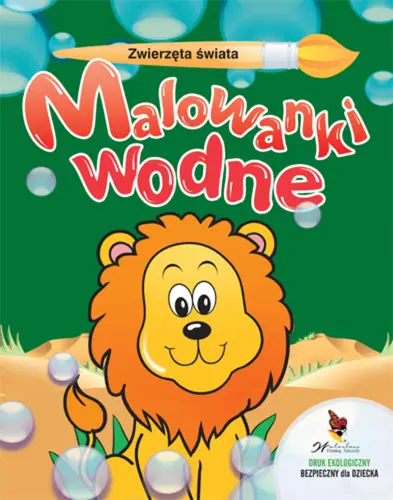 Okładka: Zwierzęta świata. Malowanki wodne